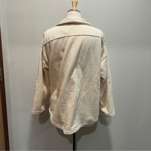 Cozy Cream Button-Up Jacket - Picture 3 of 6